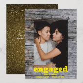 Save The Date Rendez-vous de sauvegarde en bois rustique - Photo (Devant / Derrière)