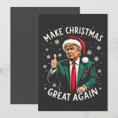 Save The Date Rendre Noël super à nouveau moche Noël Sweat Trump (Devant / Derrière)