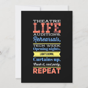 Save The Date Répétition de la vie de théâtre