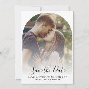 Save The Date Réponse de mariage moderne par QR Code avec photo