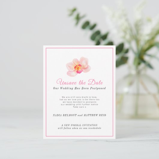 Save The Date Report du mariage, changement de date (Debout devant)