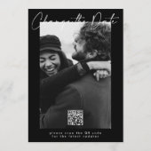 Save The Date Report mariage Modifier la date QR CODE (Dos)