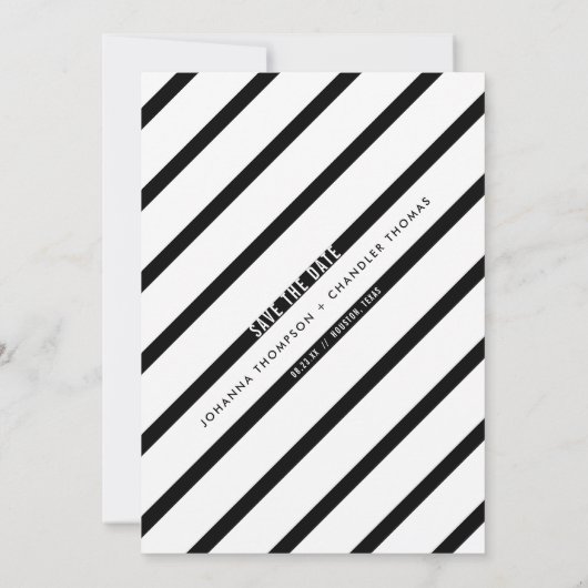 Save The Date Représentation de la typographie moderne Photo Enr (Dos)