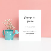 Save The Date Reserva La Fecha | Calligraphie espagnol Mariage