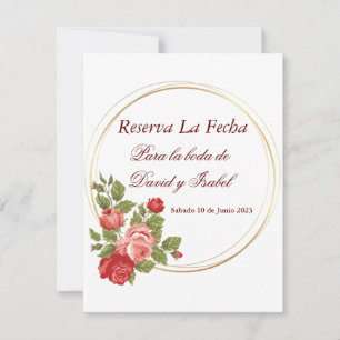 Save The Date Reserva La Fecha (Espagnol Enregistrer La Date)