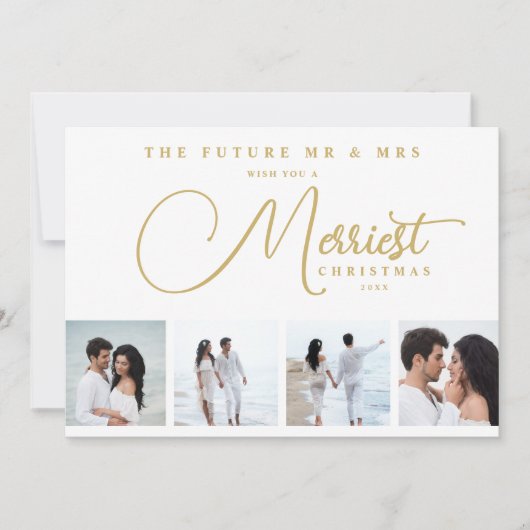 Save The Date Reserva La Fecha Gold Exquisite Modern Wedding Chr (Devant)