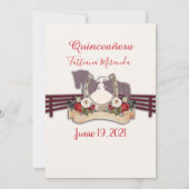 Save The Date Reserva La Fecha Quinceanera Red Charra, Watercol (Dos)