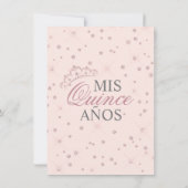 Save The Date Reserva la Fecha Quinceañera Robe rose (Dos)
