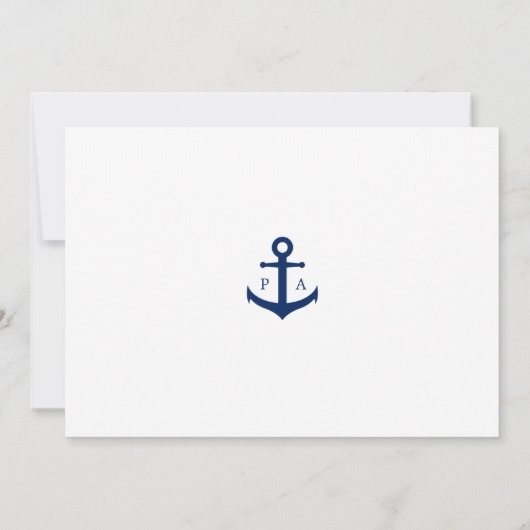 Save The Date Reserva La Fecha Simple Navy Calendrier bleu Photo (Dos)