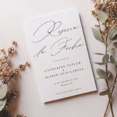 Save The Date Reserva La Fecha Spanis Script Photo Mariage