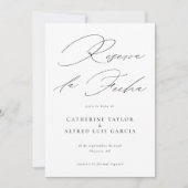 Save The Date Reserva La Fecha Spanis Script Photo Mariage (Devant)
