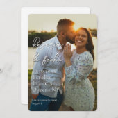 Save The Date Reservar la fecha Romántica y Elegante (Devant / Derrière)