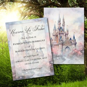 Save The Date Réservation Mariage Conte de Fées La Fecha
