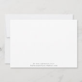 Save The Date Réserve La Fecha Moderne FloralInvitation (Dos)