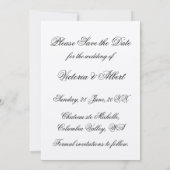 Save The Date Réservez la date (Dos)