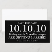 SAVE THE DATE RÉSERVEZ LA DATE (Devant / Derrière)
