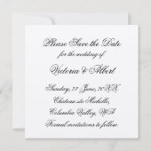 Save The Date Réservez la date (Dos)