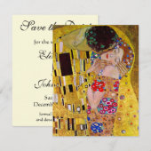 Save The Date Réservez la date ! Le Baiser de Gustav Klimt (Devant / Derrière)