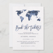 Save The Date Réservez les billets | Plan du monde Bleu Enregist (Devant)