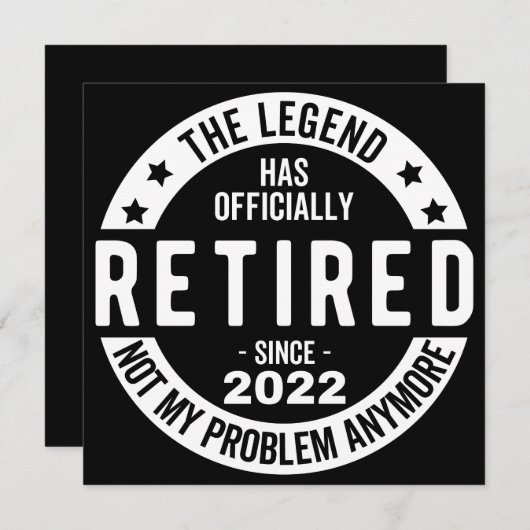 Save The Date Retired (Devant / Derrière)