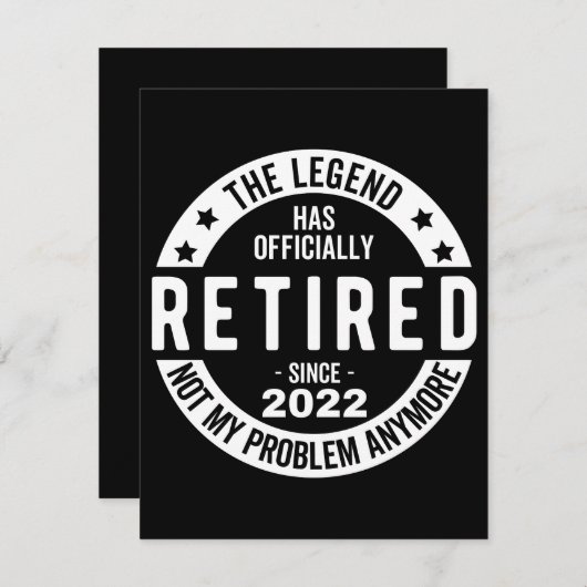 Save The Date Retired (Devant / Derrière)