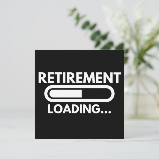 SAVE THE DATE RETIREMENT LOADING (Debout devant)