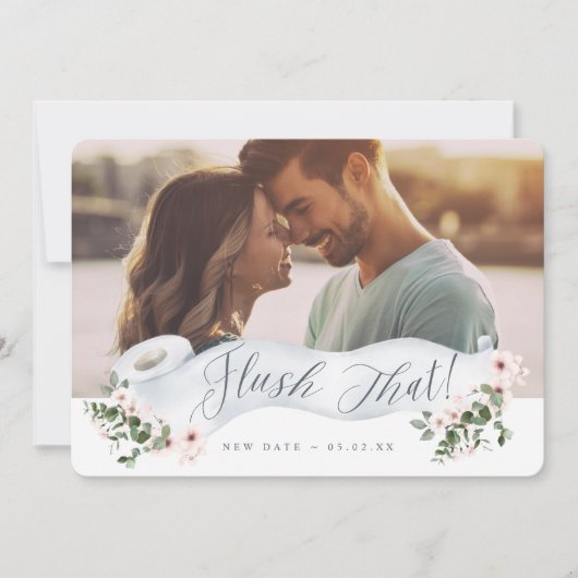 Save The Date Retirer cette nouvelle date Papier toilette Roll F (Devant)