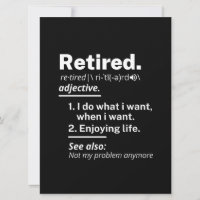 retraite. définition drôle retraite
