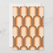 Save The Date Rétro Arc-en-ciel Photo Bouffon Années 70 Branché (Dos)