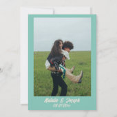 Save The Date Retro Bright Funky Bold Moderne Boho Mariage uniqu (Dos)