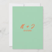 Save The Date Retro Bright Funky Bold Moderne Mariage unique (Dos)