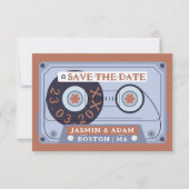 Save The Date Rétro cassette en terre cuite enregistrer la date (Devant)