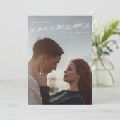 Save The Date Retro College Sweethearts Photo Wedding (Debout devant)