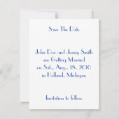 Save The Date Rétro ENREGISTRER LA DATE ANNONCE EZ à Customiser (Dos)