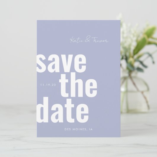 Save The Date Rétro Enregistrer les dates Enregistrer la date (Debout devant)