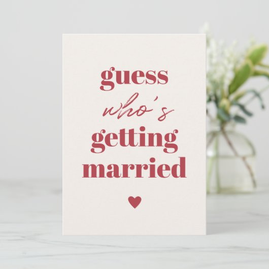 Save The Date Retro Funny Typographie Mariage enregistrer la dat (Debout devant)