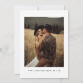 Save The Date Retro mariage blanc Enregistrer la date (Dos)