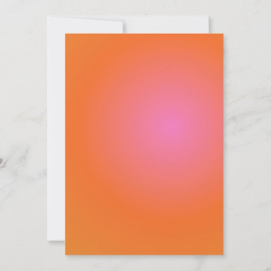 Save The Date Retro Orange Pink Bold Gradient Modern Wedding  (Dos)