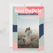 Save The Date Retro Super Bold Abstraite Typographie (Devant)