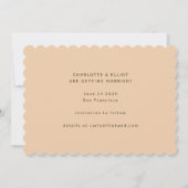 Save The Date Retro Super les années 70 Brown Green Photo Mariag (Dos)