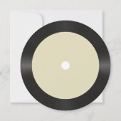 Save The Date Retro Tan Vinyl Enregistrement Mariage Enregistrer (Dos)