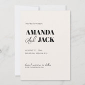 Save The Date Retro Texte et mariage photo enregistrer la date (Dos)