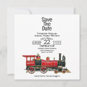 Save The Date Réunion de la famille du train rouge (Devant)