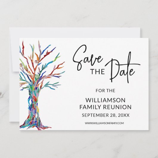 Save The Date Réunion Familiale Enregistrer La Date (Devant)