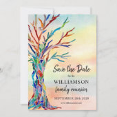 Save The Date Réunion Familiale Enregistrer La Date Arborescence (Devant)