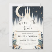 Save The Date Rêve magique Étoiles mystiques Mariage de lune (Devant)