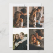 Save The Date Revêtement de vellum moderne Typographie simple 5  (Dos)