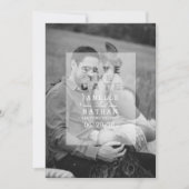 Save The Date Revêtement photo opaque | Enregistrer La Photo Dat (Devant)