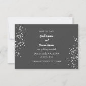 Save The Date Rhinestones Élégantes Enregistrer L'Invitation Dat (Devant)