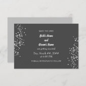 Save The Date Rhinestones Élégantes Enregistrer L'Invitation Dat (Devant / Derrière)